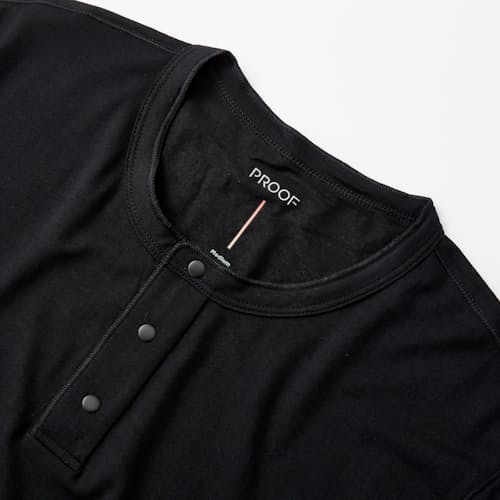 lifestyle image of 72-Hour Merino Short Sleeve Henley
