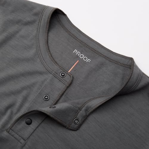 lifestyle image of 72-Hour Merino Short Sleeve Henley
