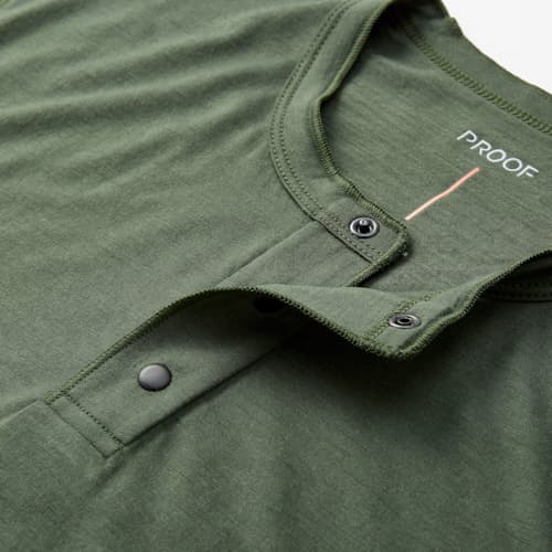 lifestyle image of 72-Hour Merino Short Sleeve Henley