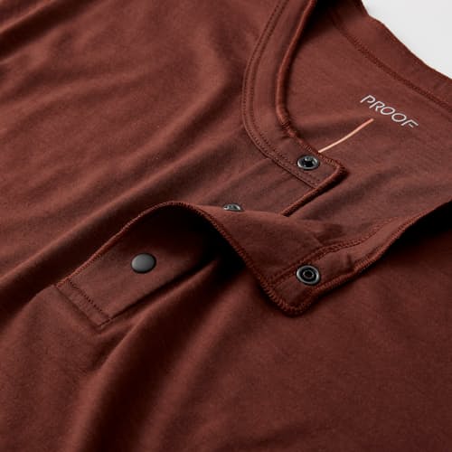 lifestyle image of 72-Hour Merino Short Sleeve Henley
