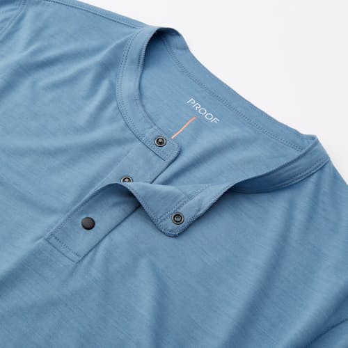 lifestyle image of 72-Hour Merino Short Sleeve Henley