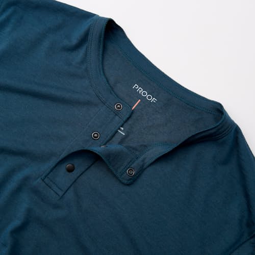 lifestyle image of 72-Hour Merino Short Sleeve Henley