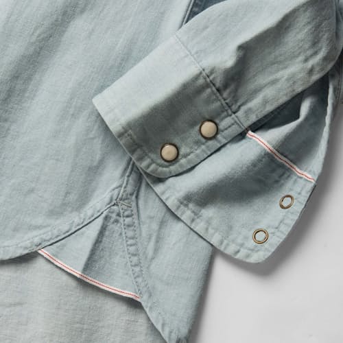 laydown image of The Embroidered Western Shirt