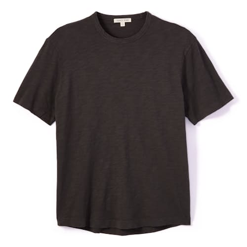laydown image of Slub Curved Hem T-Shirt