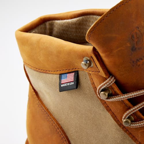 lifestyle image of Huckberry x Danner Waxed Canvas Danner Light