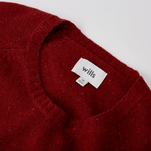 lifestyle image of Speckled Merino Wool Crewneck Sweater