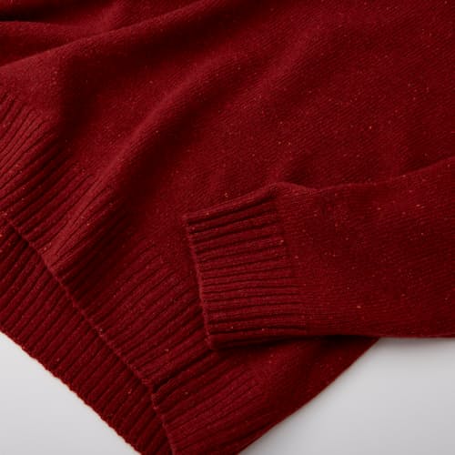 lifestyle image of Speckled Merino Wool Crewneck Sweater