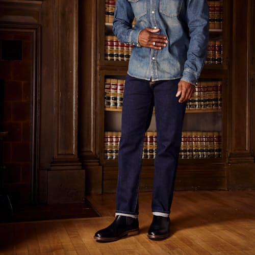 lifestyle image of Italian Jean - Straight
