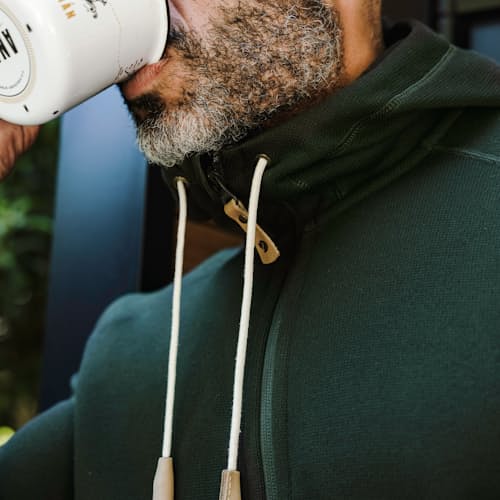 laydown image of Ovik Fleece Hoodie