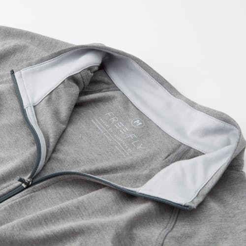 laydown image of Bamboo Flex Quarter Zip