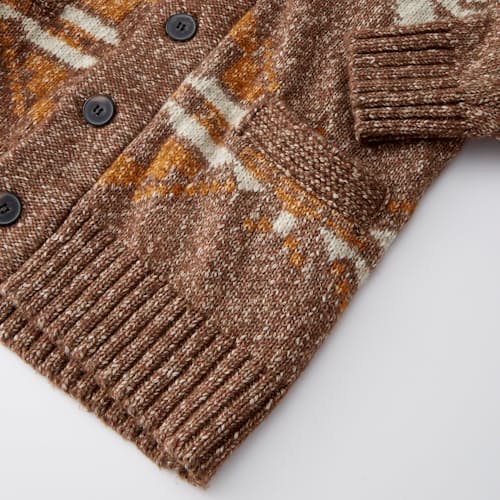 laydown image of The Motif Cardigan Sweater - Exclusive
