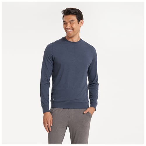 on model image of Ponto Performance Crewneck Sweatshirt