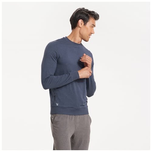 on model image of Ponto Performance Crewneck Sweatshirt