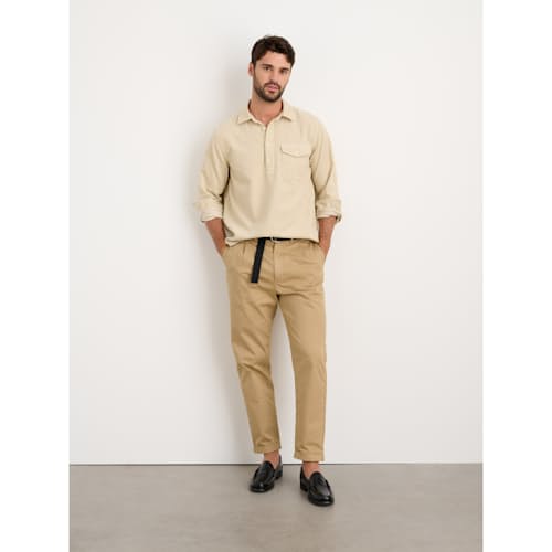 laydown image of Wale Cord Popover Shirt