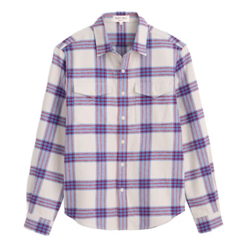 laydown image of Flannel Plaid Frontier Shirt
