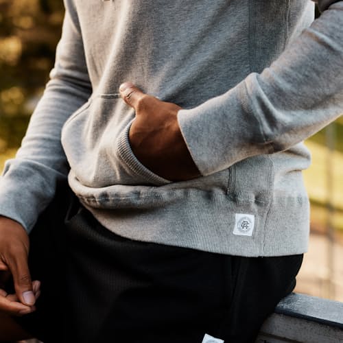 lifestyle image of Midweight Terry Standard Hoodie