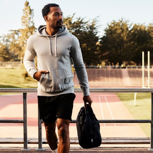 laydown image of Midweight Terry Pullover Hoodie