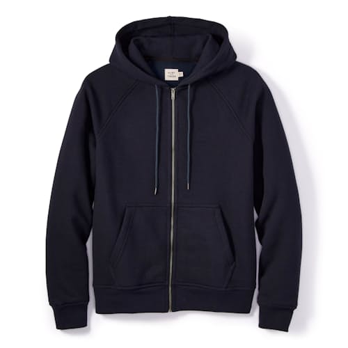 laydown image of 10-Year Full Zip Hoodie - Tall