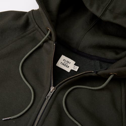 laydown image of 10-Year Full Zip Hoodie - Tall
