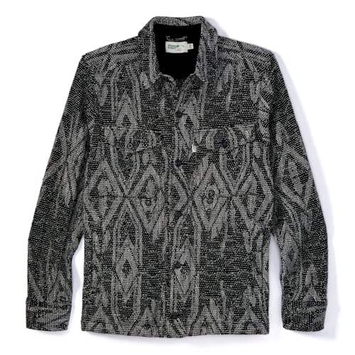 laydown image of Jacquard Overshirt