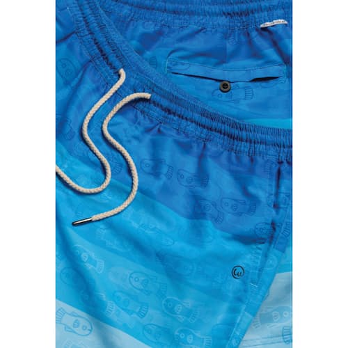 lifestyle image of Cerulean Salmon Swim Trunk - 6.3"