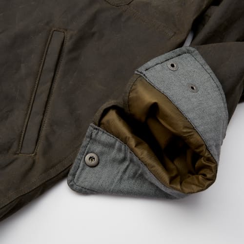 laydown detail image of The Bighorn Waxed Shirt Jacket