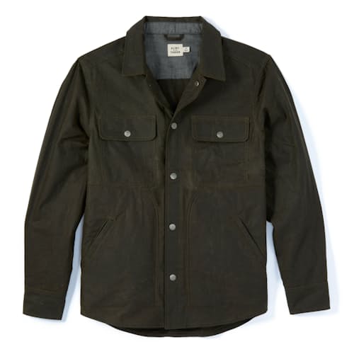 laydown image of The Bighorn Waxed Shirt Jacket