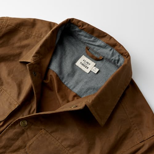 laydown detail image of The Bighorn Waxed Shirt Jacket