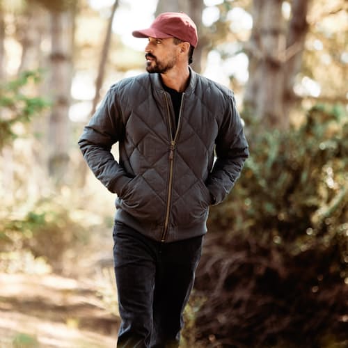 lifestyle image of The Skyliner Waxed Jacket