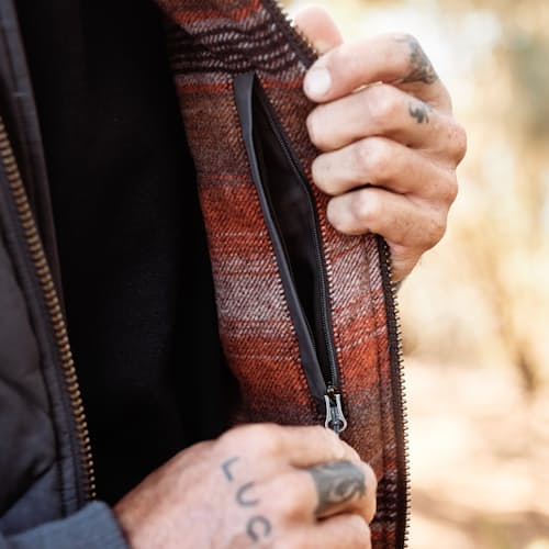 lifestyle image of The Skyliner Waxed Jacket