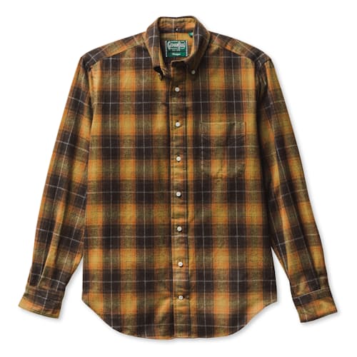 laydown image of Brown Melange Shaggy Fleece