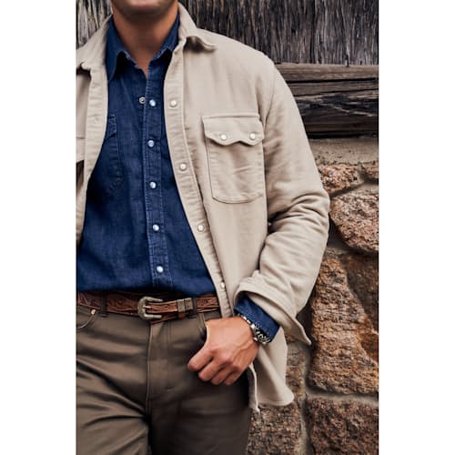 laydown image of Japanese Bedford Cord Trouser
