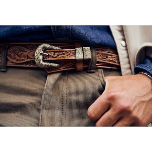 laydown image of Japanese Bedford Cord Trouser