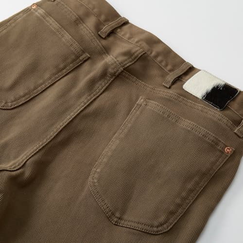 laydown image of Japanese Bedford Cord Trouser