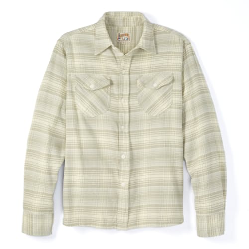 laydown image of Washed Flannel Workshirt