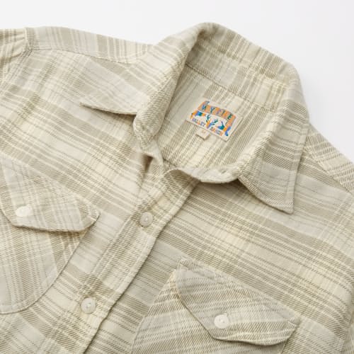 laydown image of Washed Flannel Workshirt