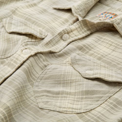 laydown image of Washed Flannel Workshirt