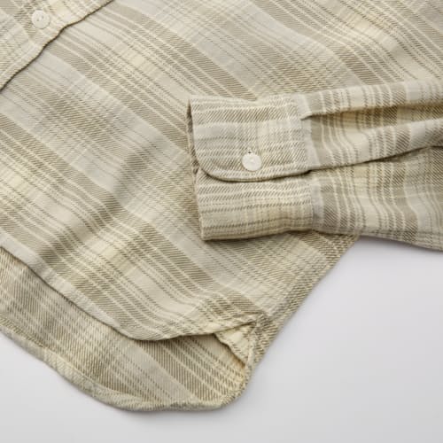laydown image of Washed Flannel Workshirt