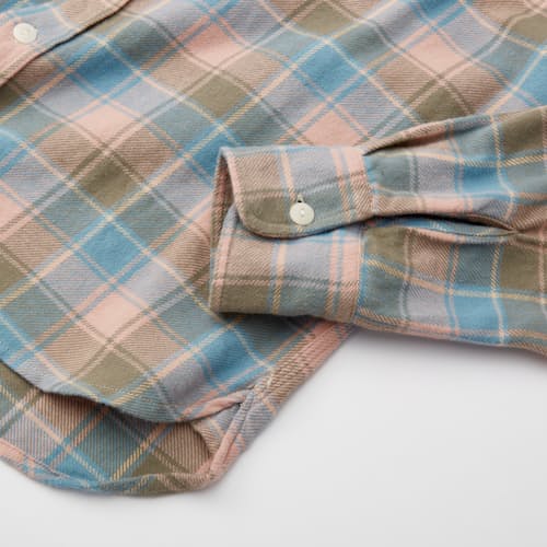 laydown image of Washed Flannel Workshirt
