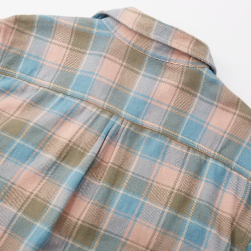 laydown image of Washed Flannel Workshirt