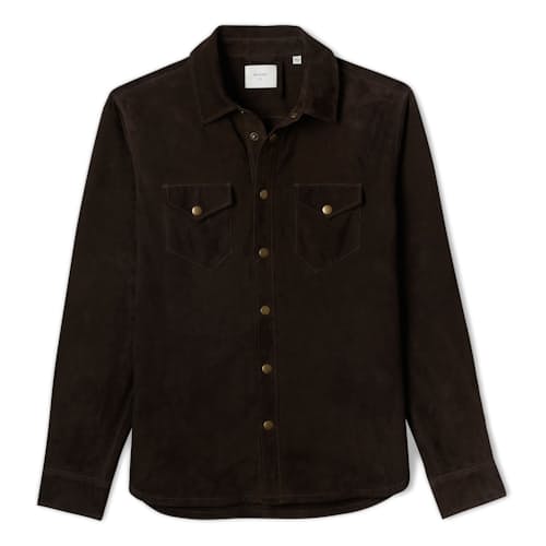 laydown image of Savoy Suede Workshirt