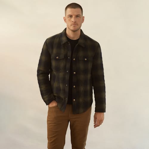 laydown image of Theo Shirt Jacket