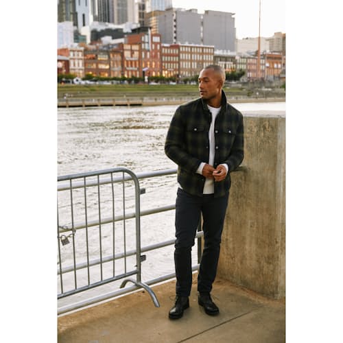 laydown image of Theo Shirt Jacket