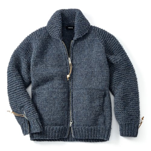 laydown image of Heavyweight Moto Knit Sweater