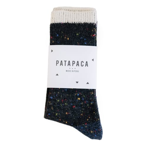 laydown image of Cosmic Alpaca Socks