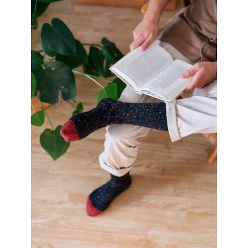 laydown image of Cosmic Alpaca Socks