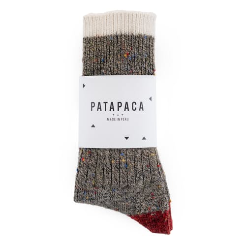 laydown image of Cosmic Alpaca Socks