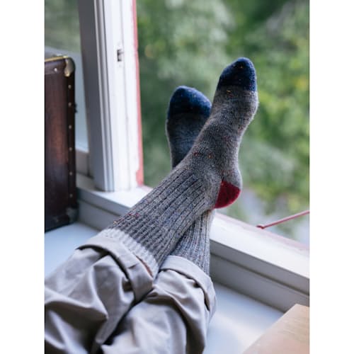 laydown image of Cosmic Alpaca Socks
