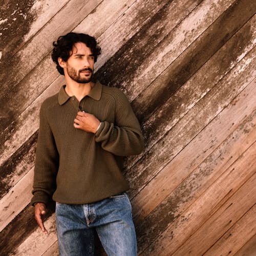 laydown image of Slouchy Pullover