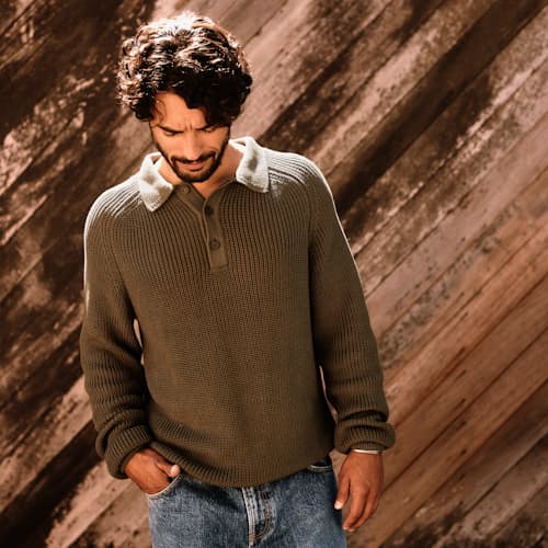 laydown image of Slouchy Pullover